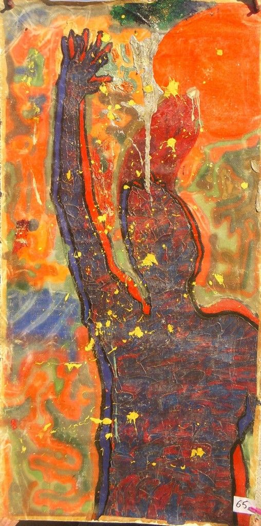 65 Big Red Dick 35 inches x 71 inches - 90 cm x 182 cm