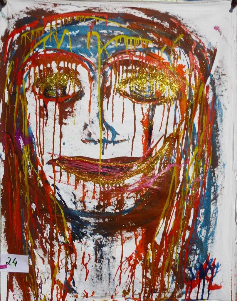  24 Sainte Nitouche 34 inches x 44 inches - 88 cm x 113 cm avec AJS