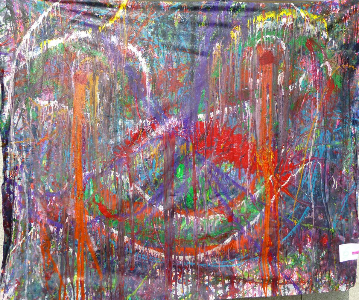 6 Blood's Tears 69 inches x57 inches - 174 cm x 145 cm