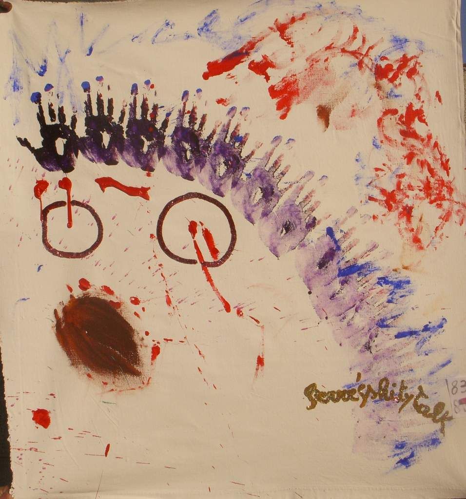 83 Pierre'shitty talk 39 inches x 42 inches - 100 x 110 cm