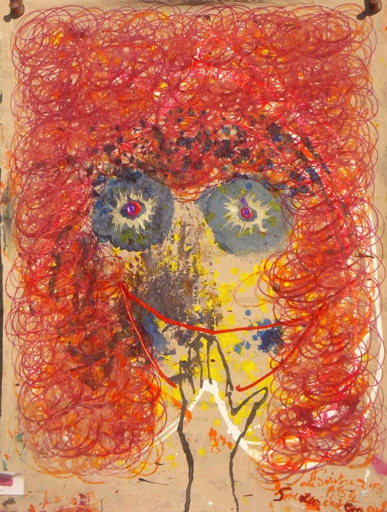 87 Son coeur c'est son cul  27 inches x 36 inches - 69 cm x 92 cm