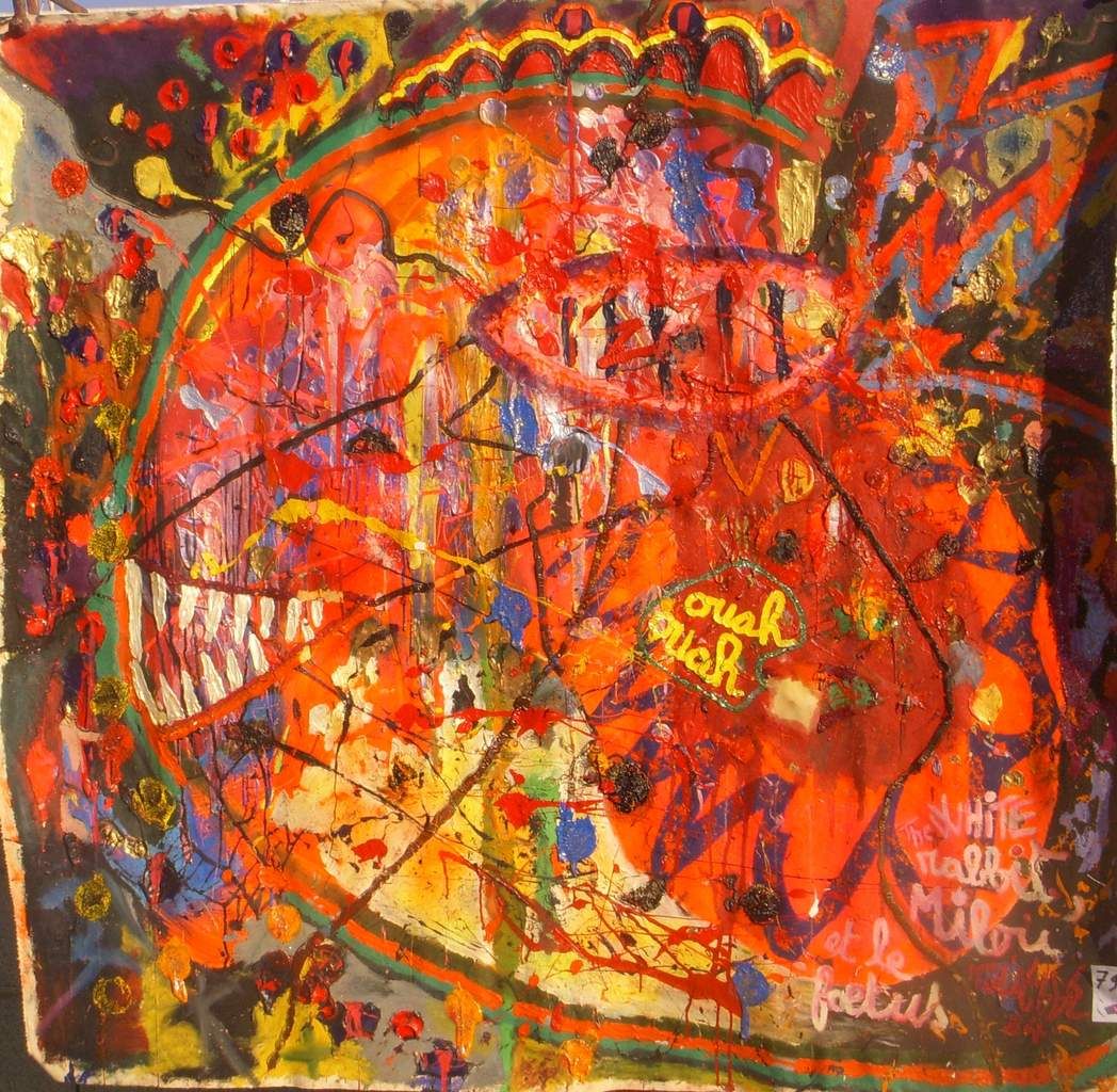 79 The White Rabbit, Milou et le Foetus 61 inches x 59 inches - 158 cm x 151 cm