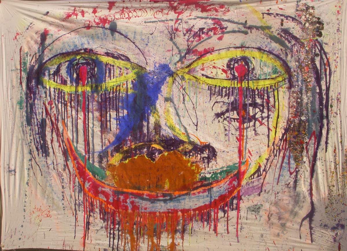 61B side two 95 inches x 69 inches - 240 cm x 175 cm avec AJS