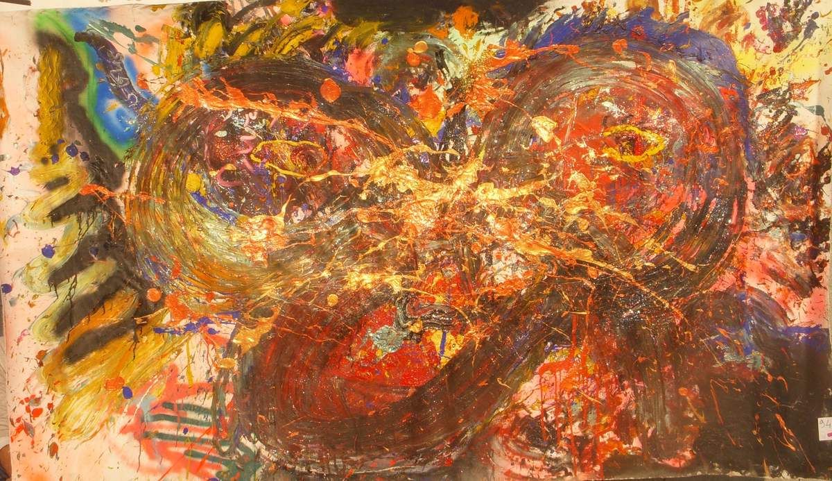 94 One of the Freak Brothers 105 inches x 60 inches - 268 cm x 153 cm