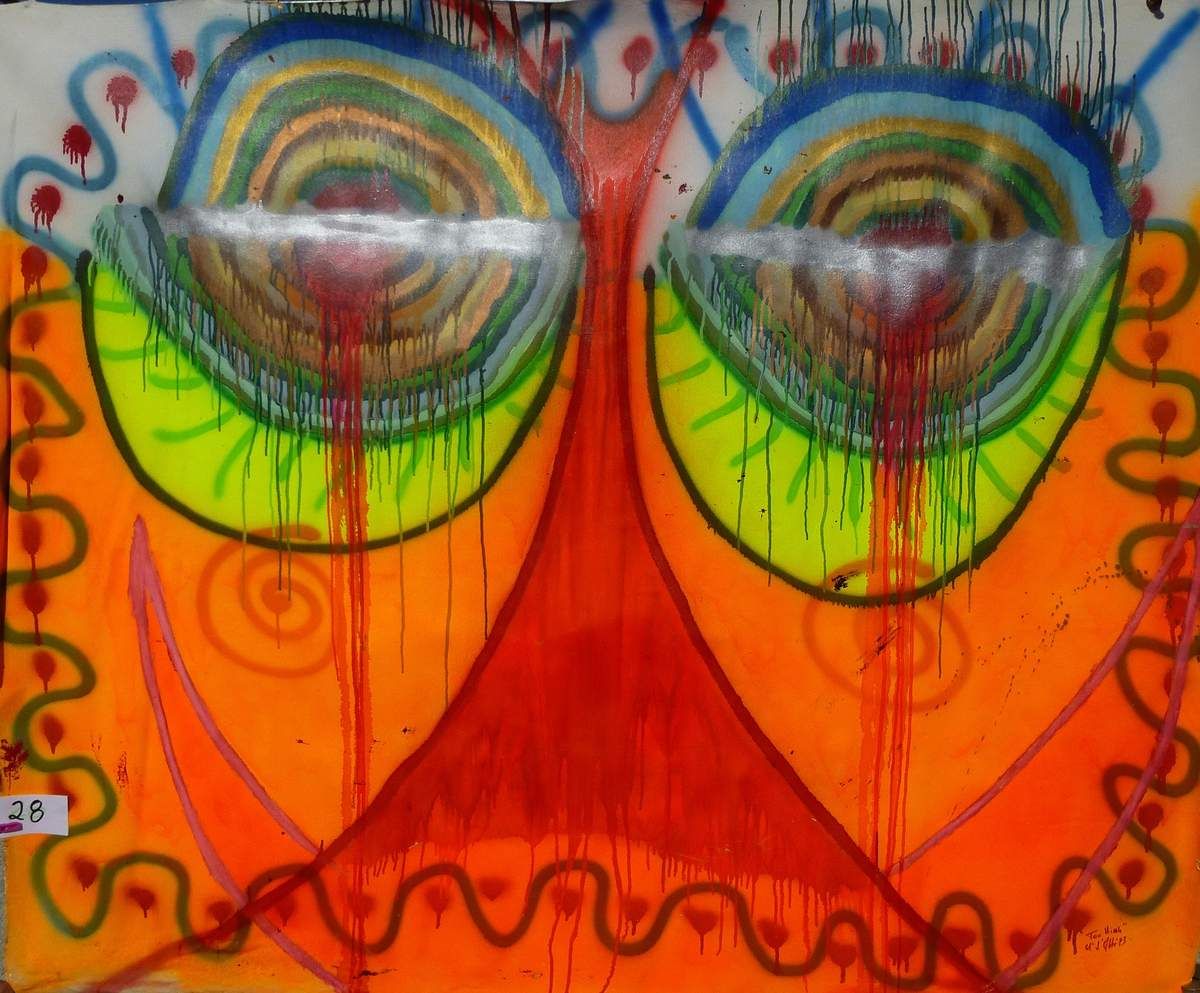 28 Too High 73 inches x 60 inches - 185 cm x 172 cm